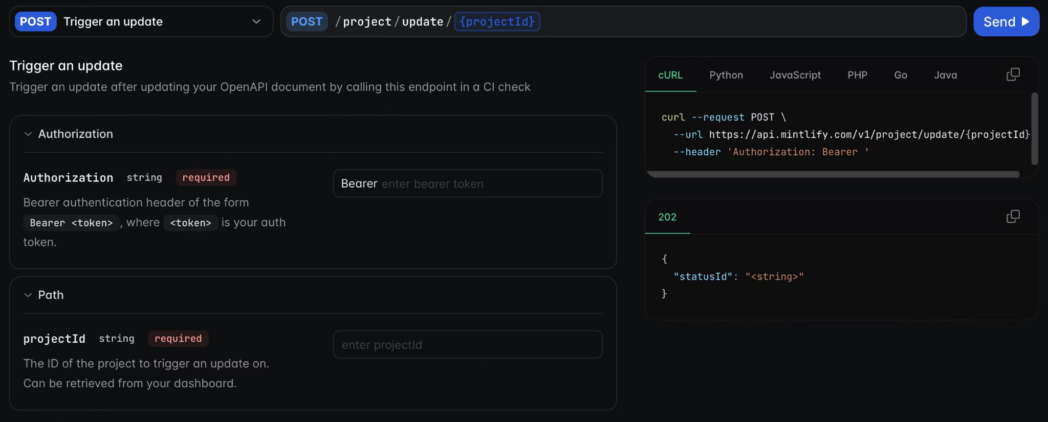 Auto generated schema