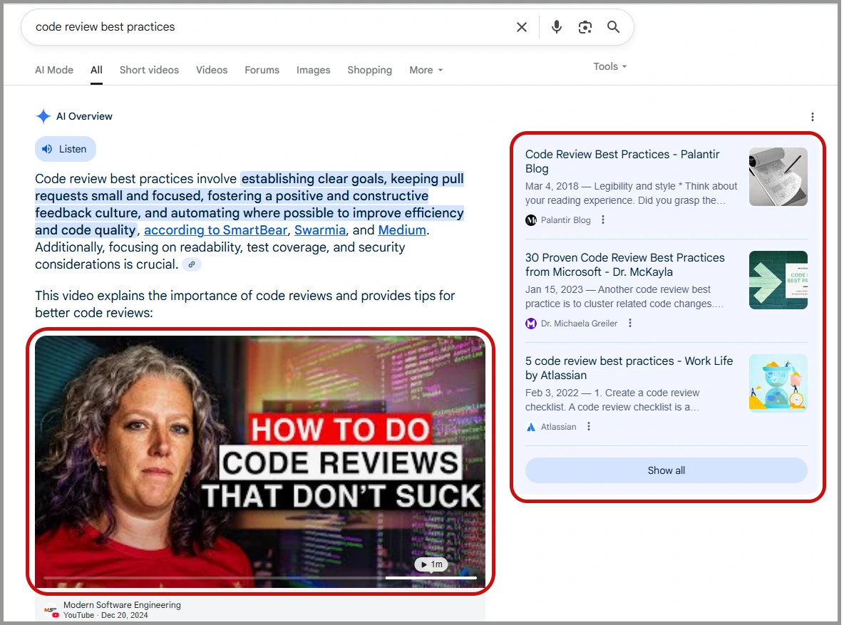 aeo vs seo - aeo focus example