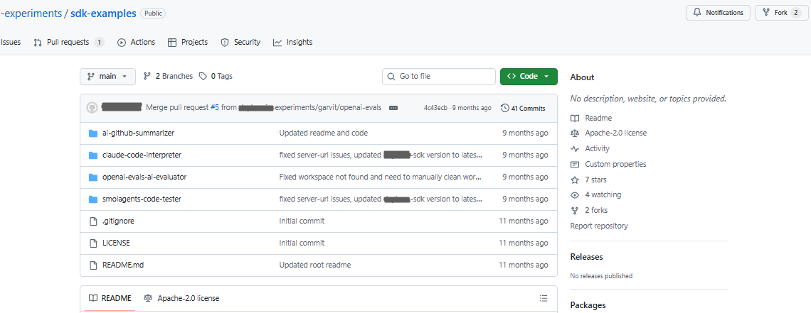 Infrasity sdks snapshot