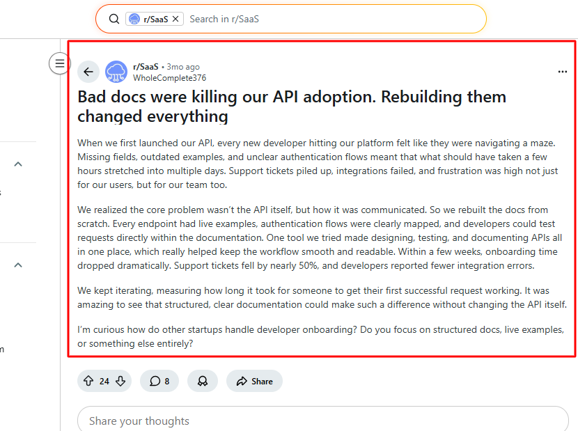 complaints in Developer Communities