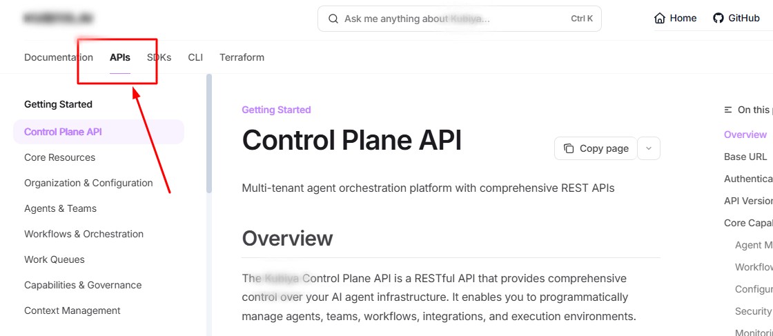 API docs updated by Infrasity