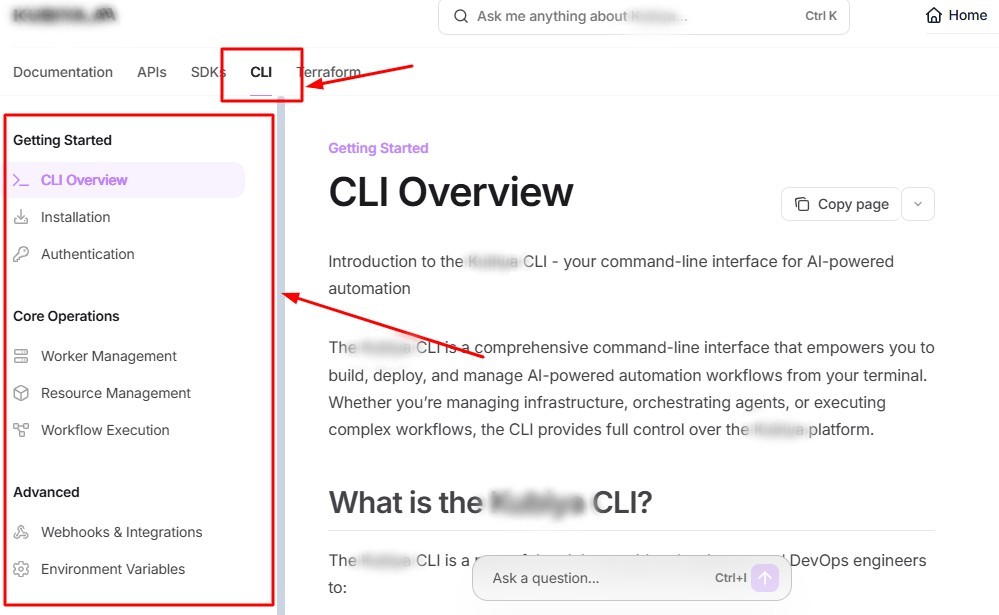 CLI docs updated by Infrasity