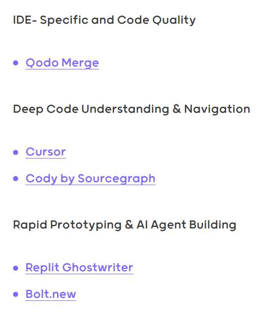 technical blog post checklist - categorization of SaaS tools