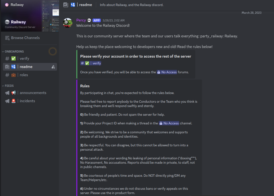 devtool marketing - railway developer community