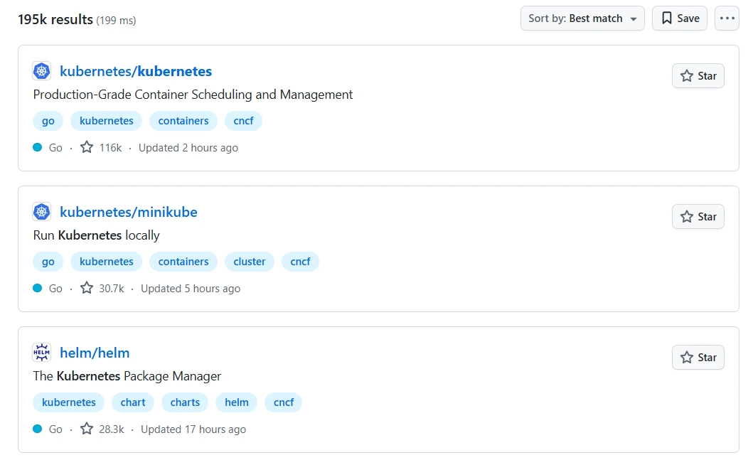 add keyword in topics for github seo