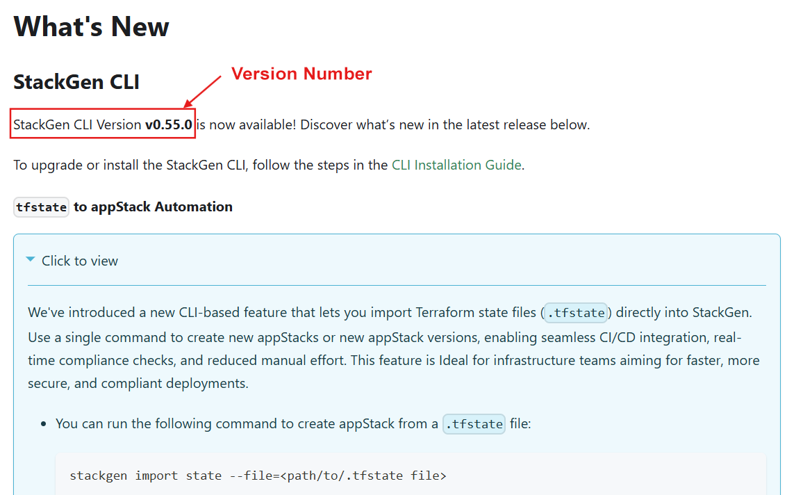 product release notes version number