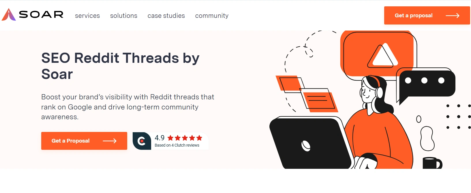 soar is a reddit marketing agency for b2b companies