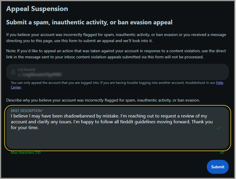 apply for band appeal test in reddit marketing