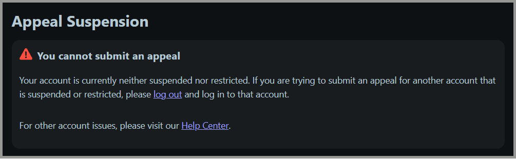 you are not shadowbanned when you cannot send appeal while doing reddit marketing