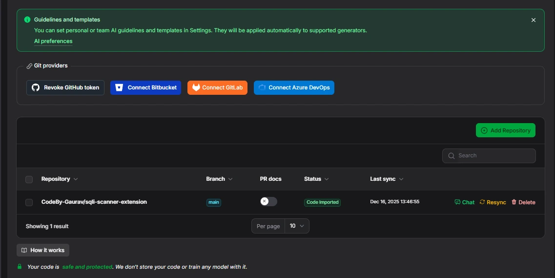 Docuwriter repository