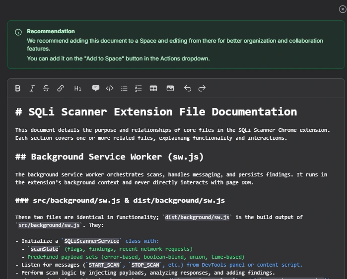 docuwriter genrated documentaion