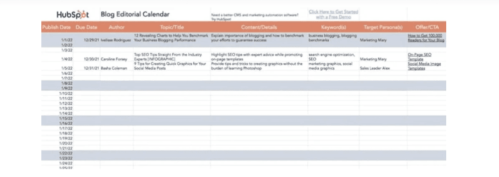 blog historical calander