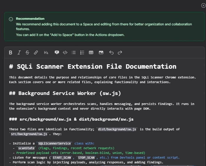 docuwriter genrated documentaion