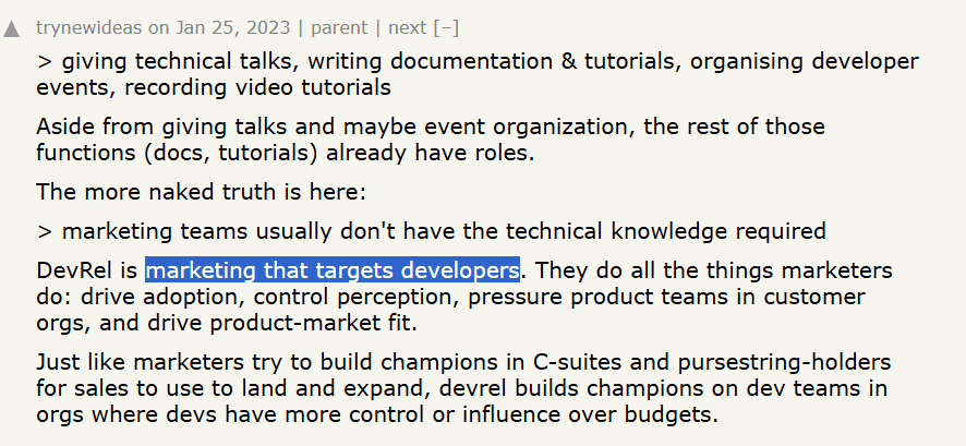DevRel vs Marketing