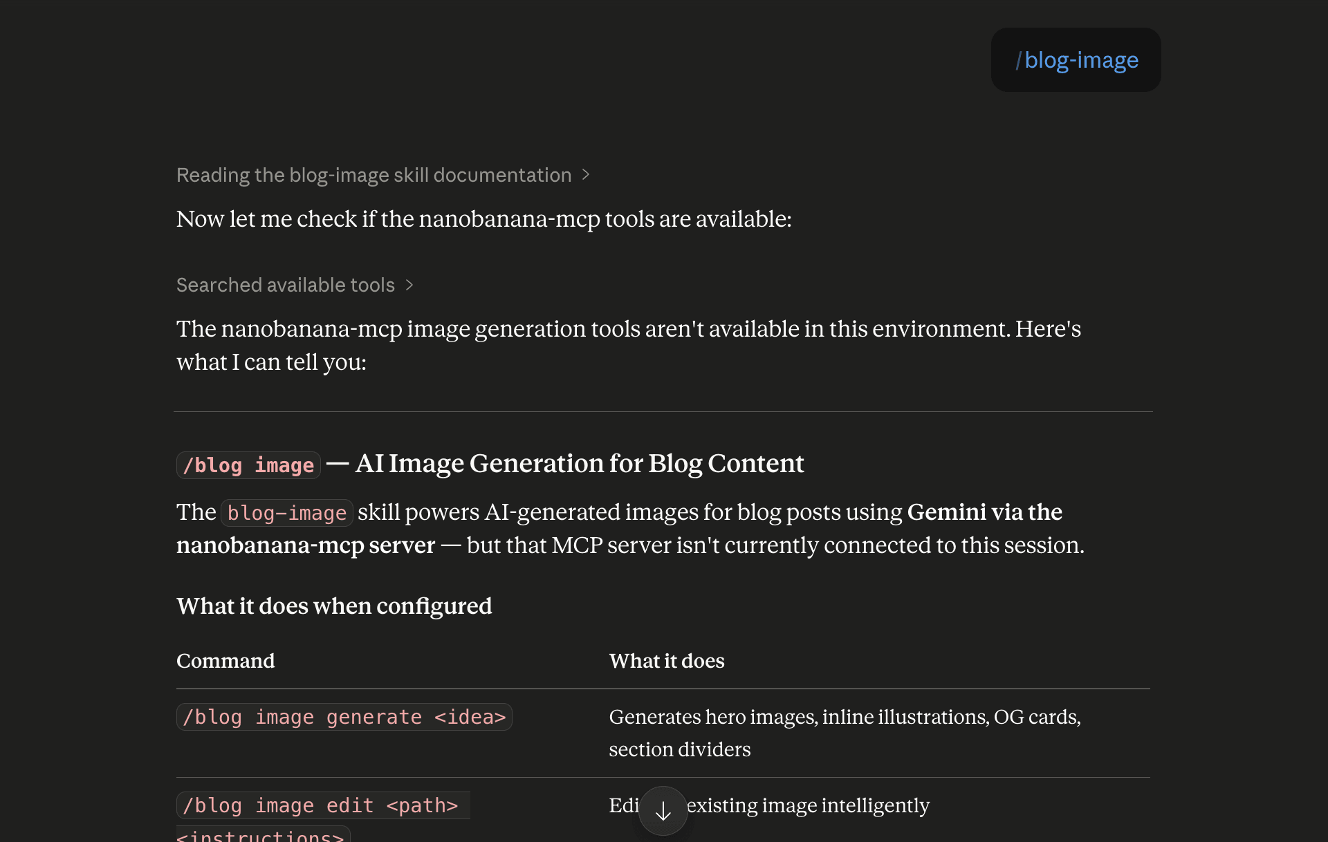 Step 6: Run the blog-image skill in Claude