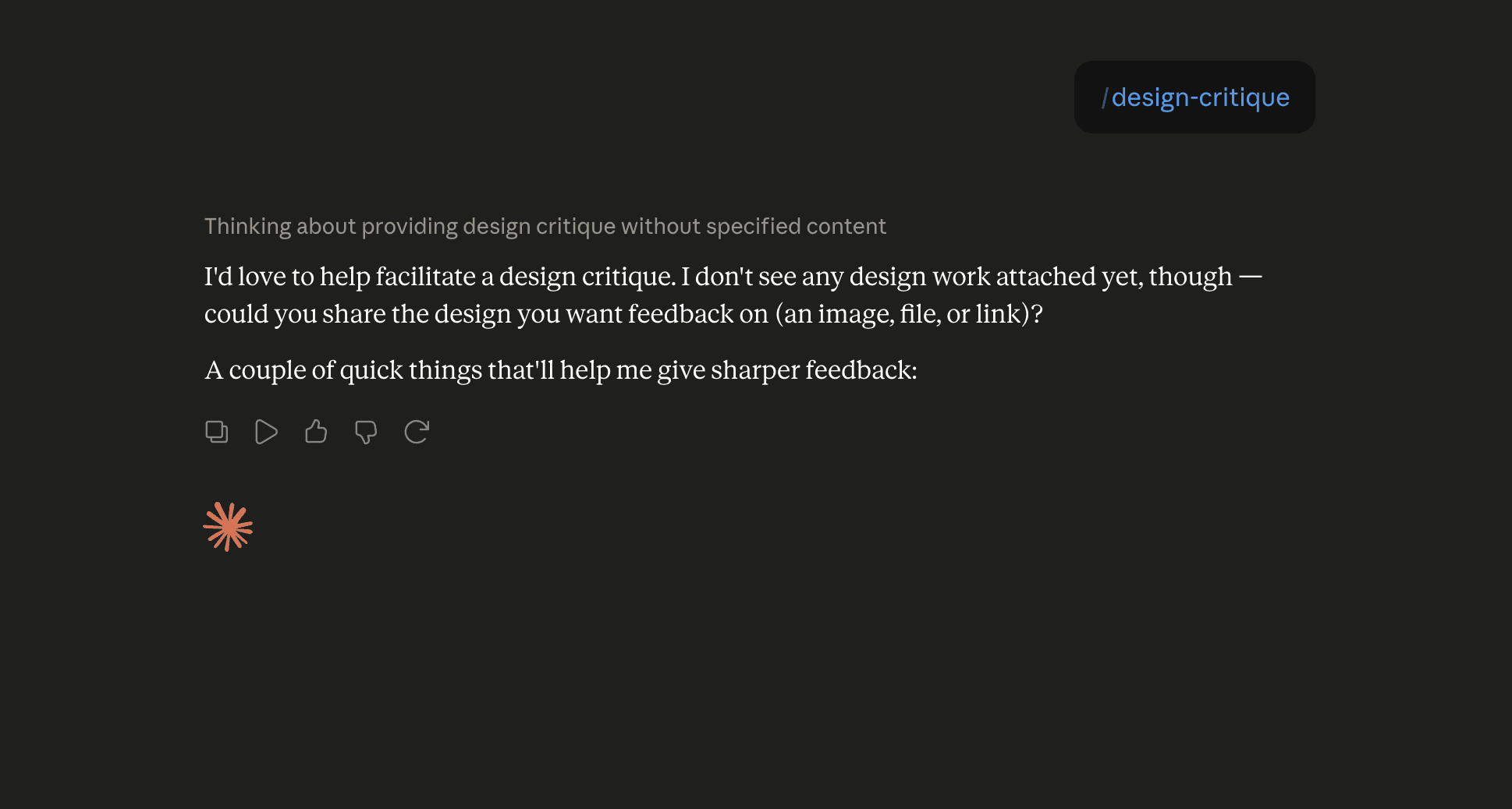 Step 6: Run the design-critique skill in Claude