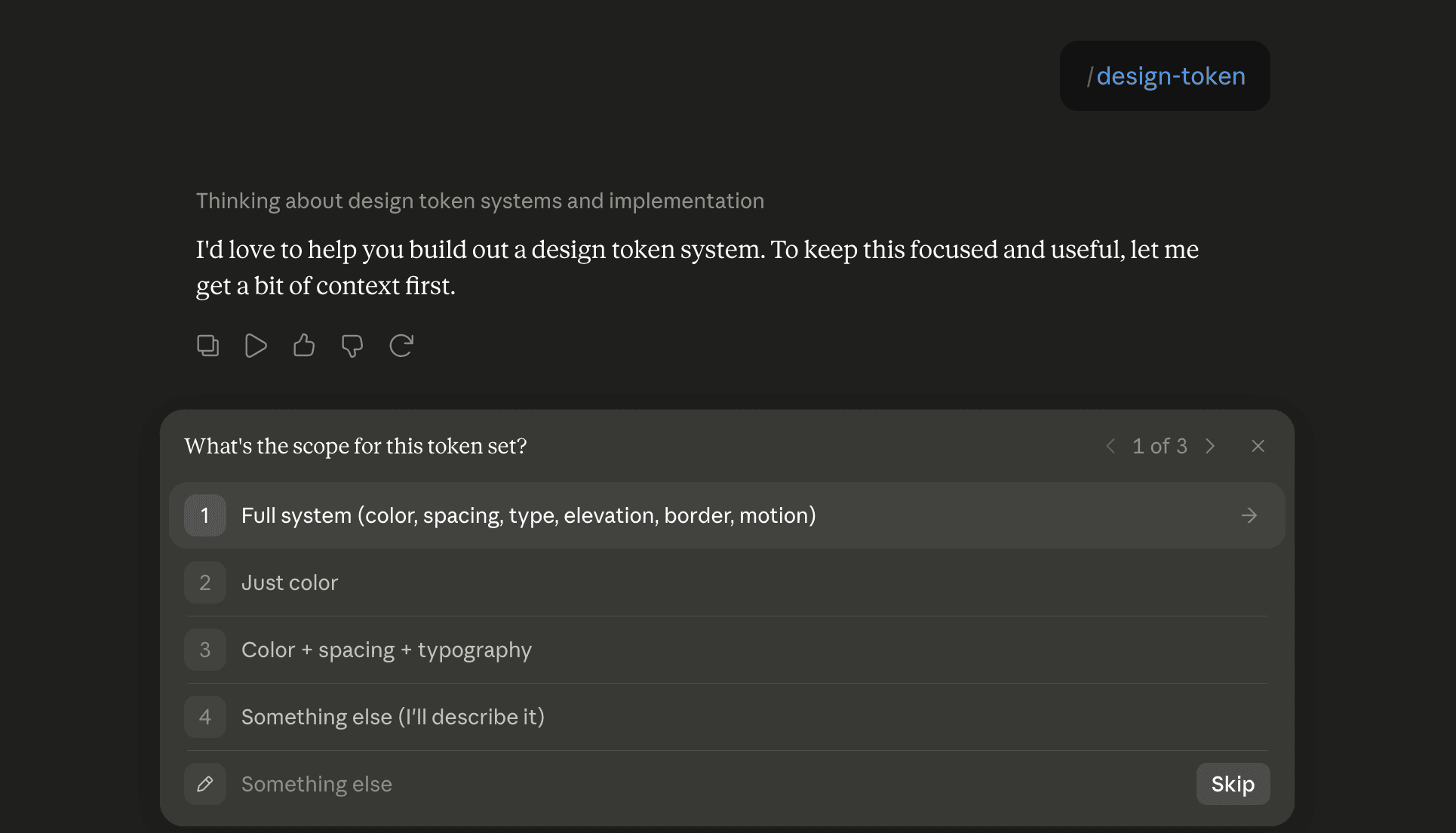 Step 6: Run the design-token skill in Claude