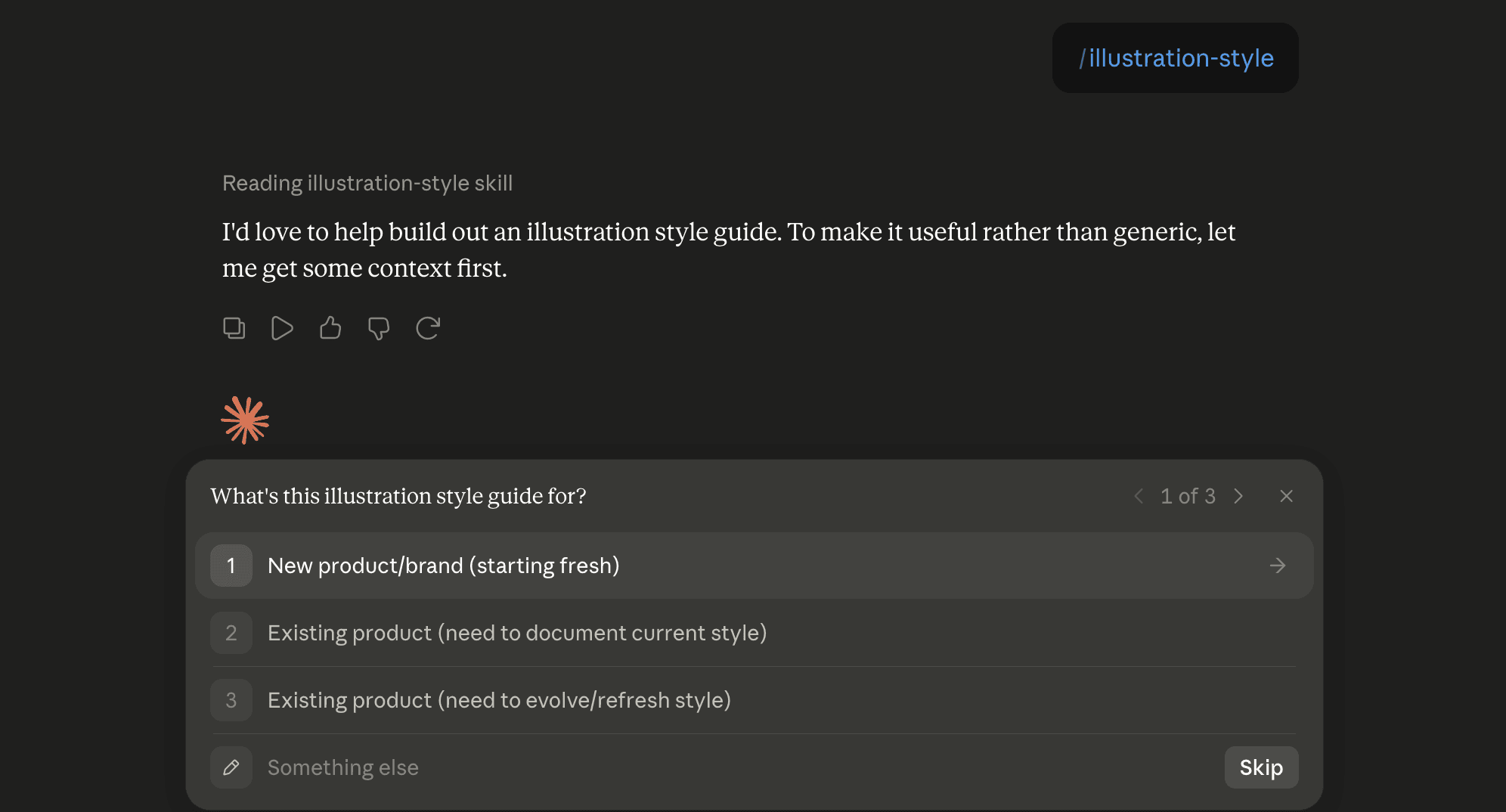Step 6: Run the illustration-style skill in Claude