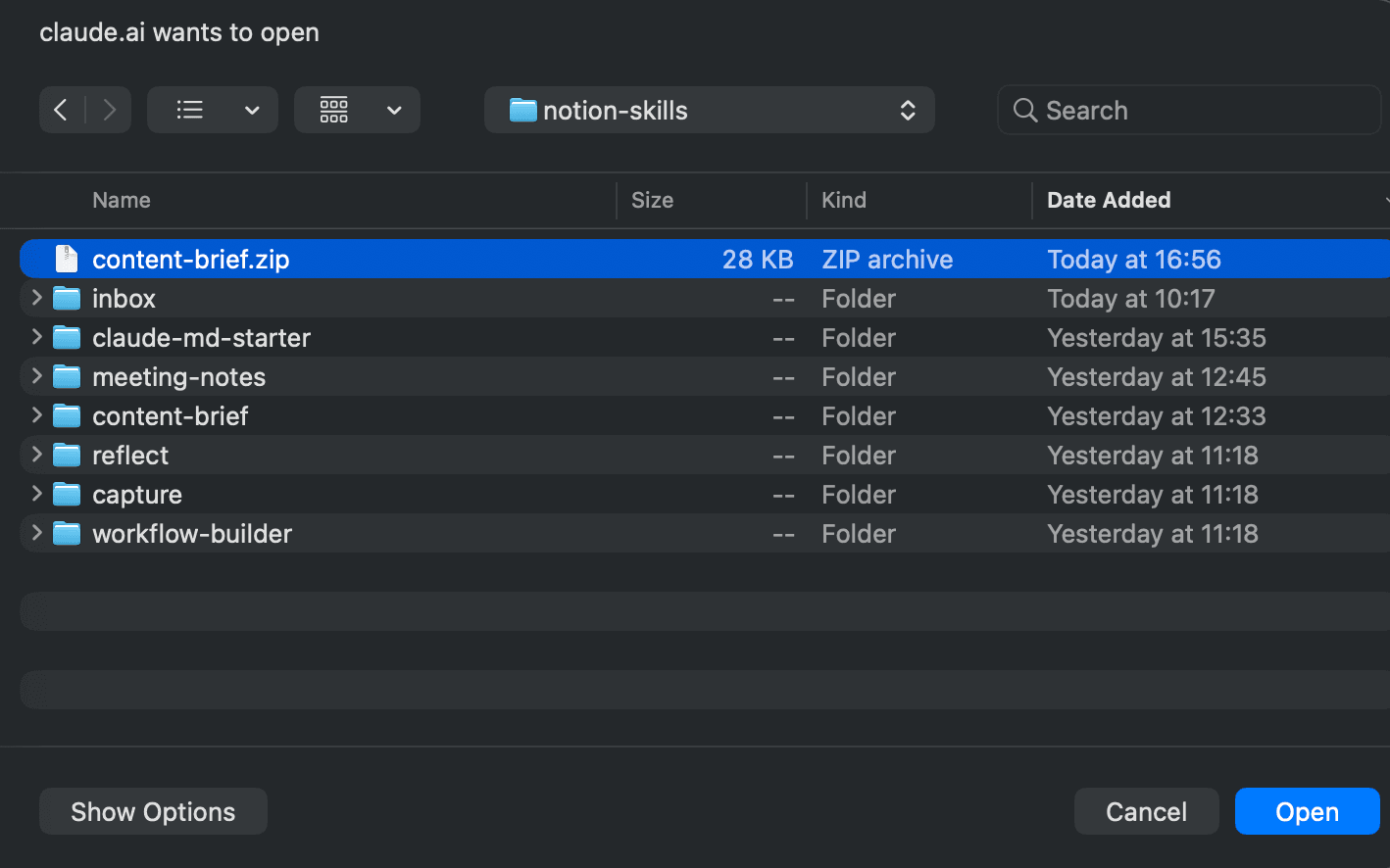 Step 5: Add the skill from your directory