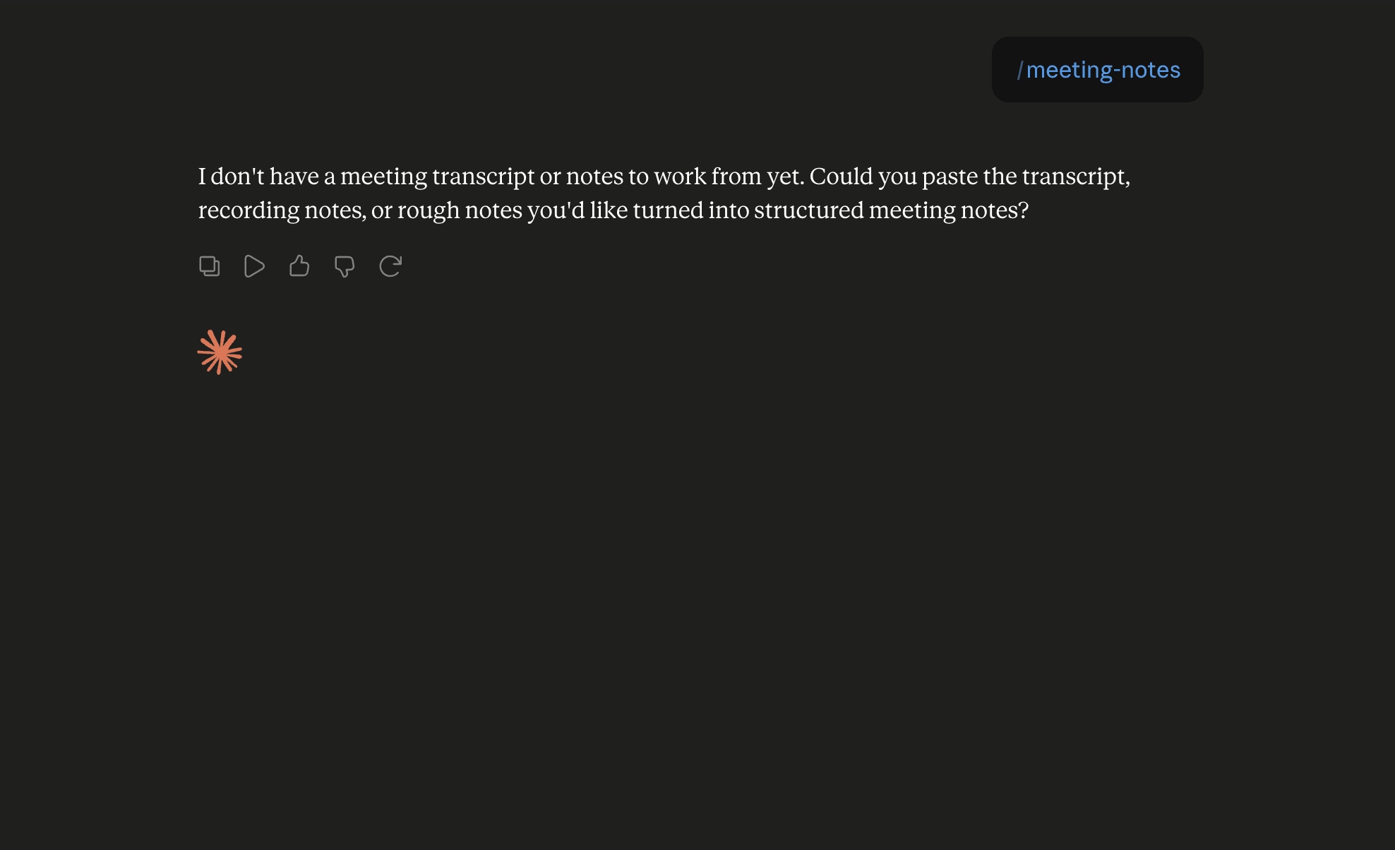 Step 6: Run the meeting-notes skill in Claude