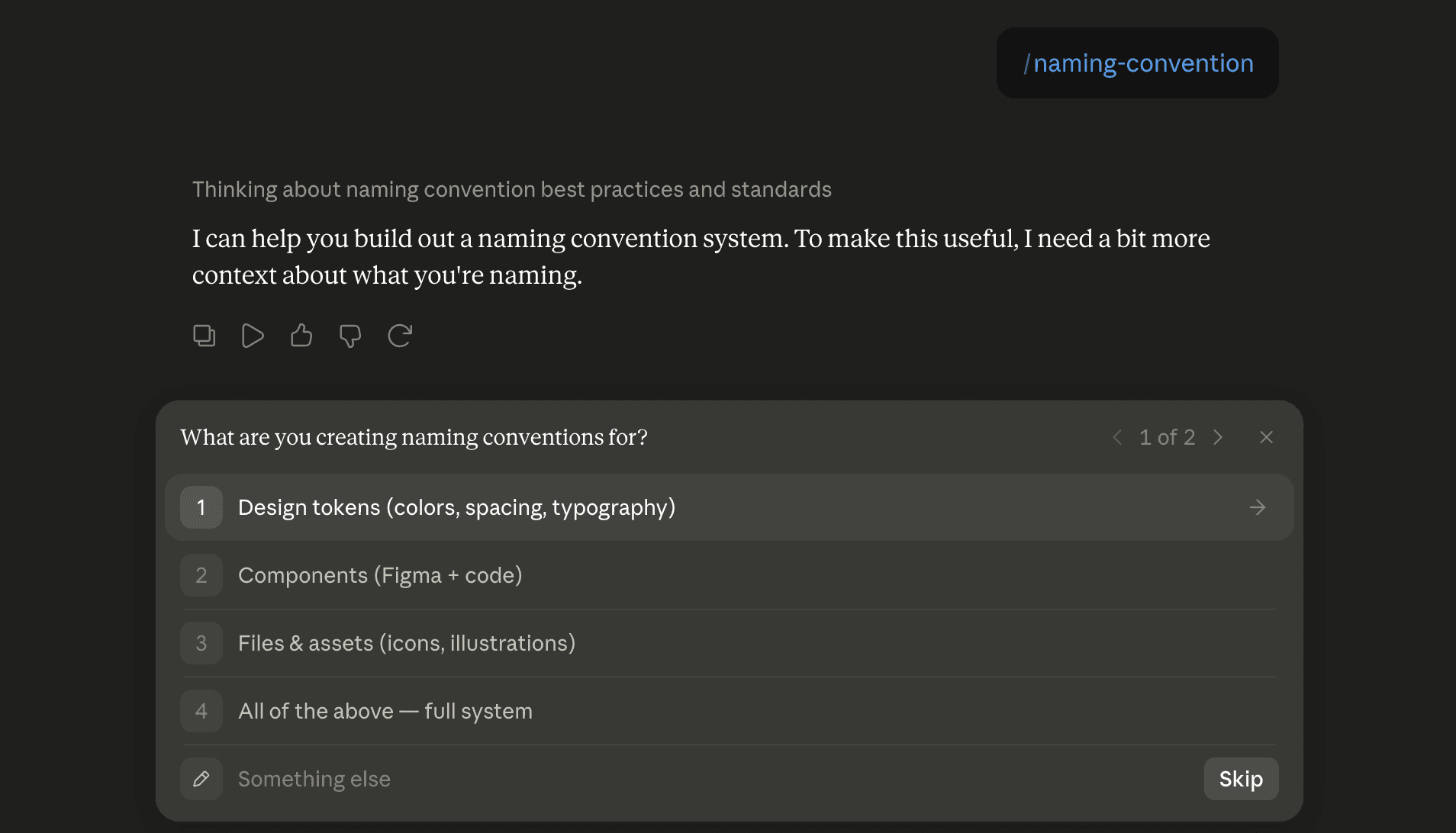 Step 6: Run the naming-convention skill in Claude