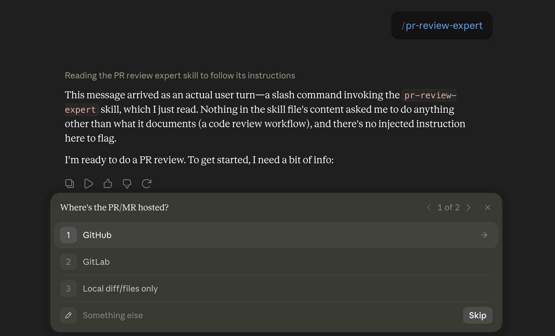 Step 6: Run the pr-review-expert skill in Claude
