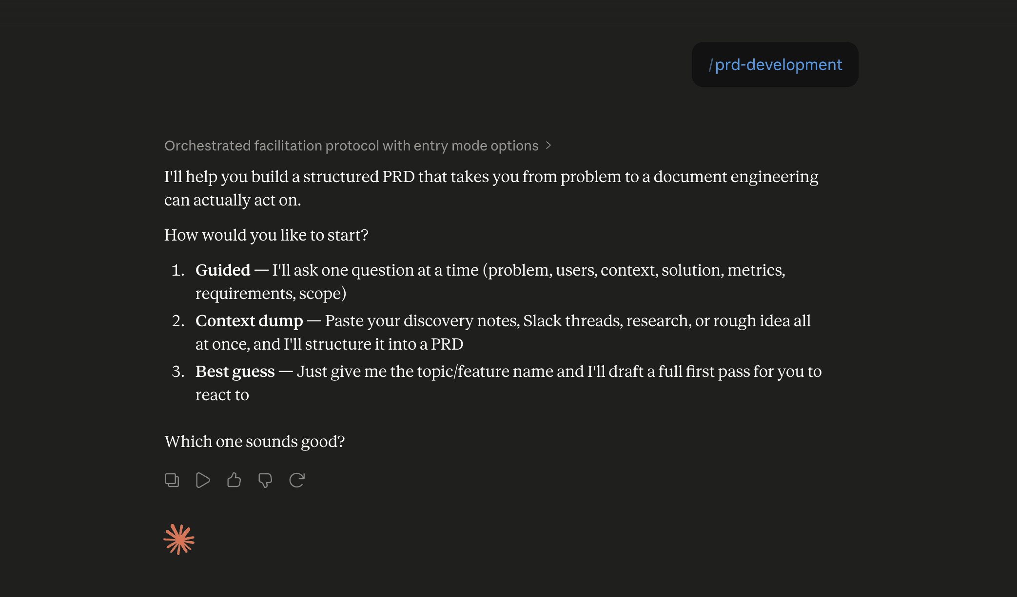 Step 6: Run the prd-development skill in Claude