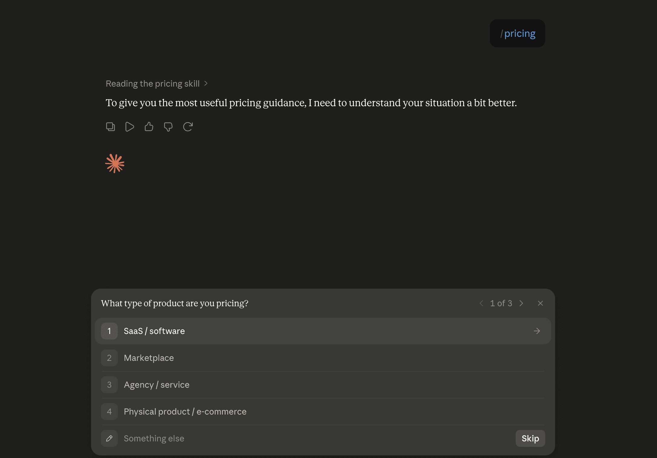 Step 6: Run the pricing skill in Claude