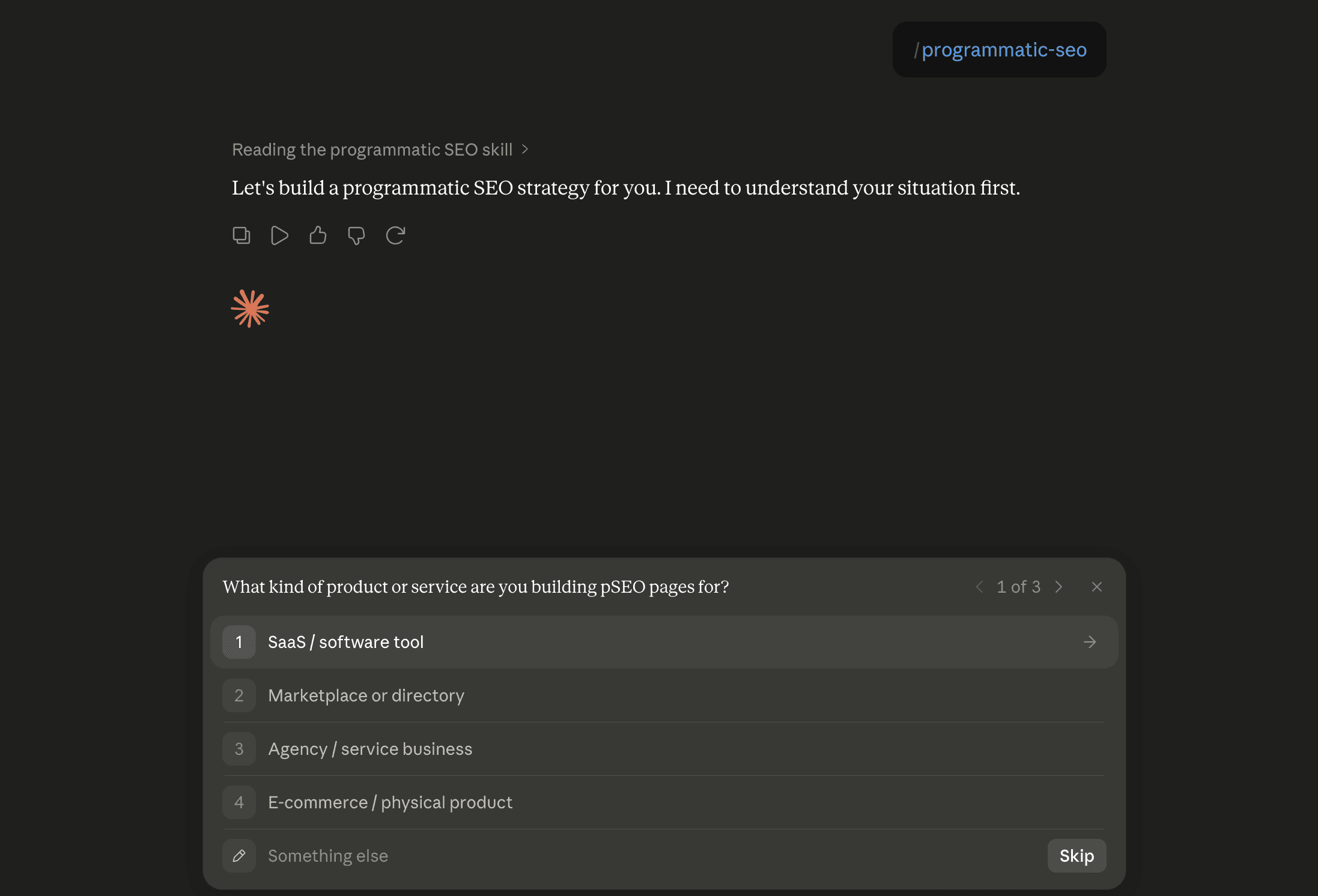 Step 6: Run the programmatic-seo skill in Claude