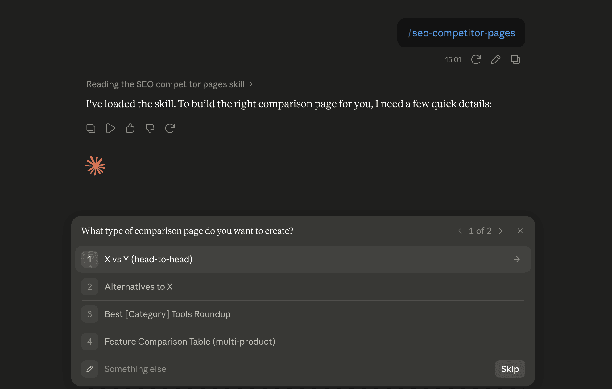 Step 6: Run the seo-competitor-pages skill in Claude