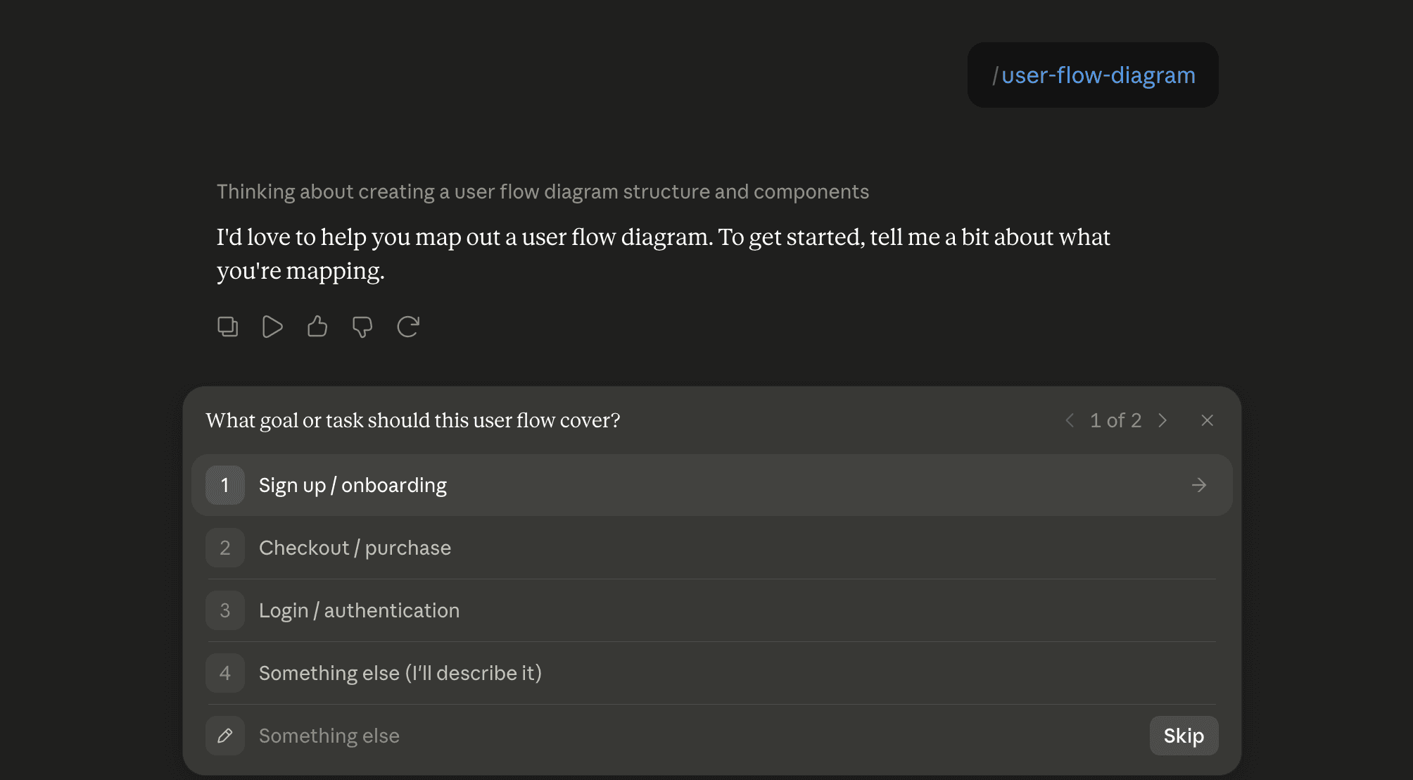 Step 6: Run the user-flow-diagram skill in Claude