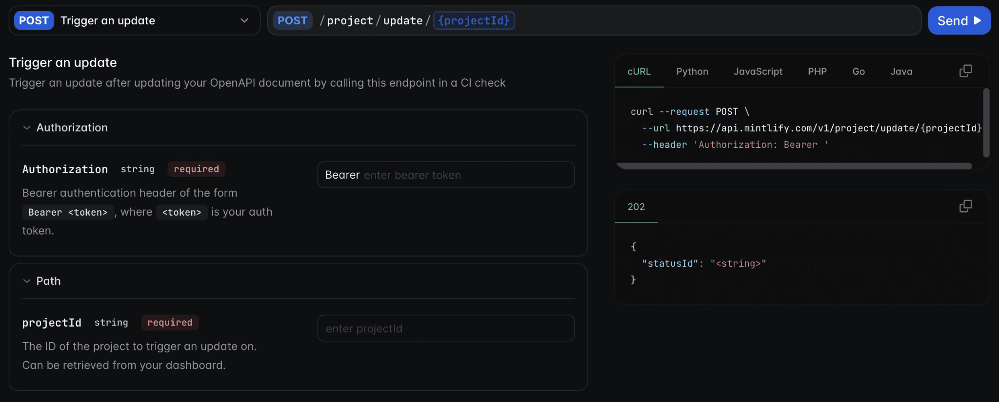 Auto generated schema