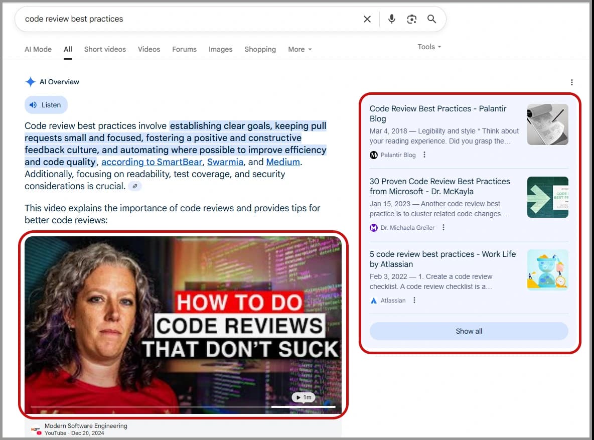 aeo vs seo - aeo focus example