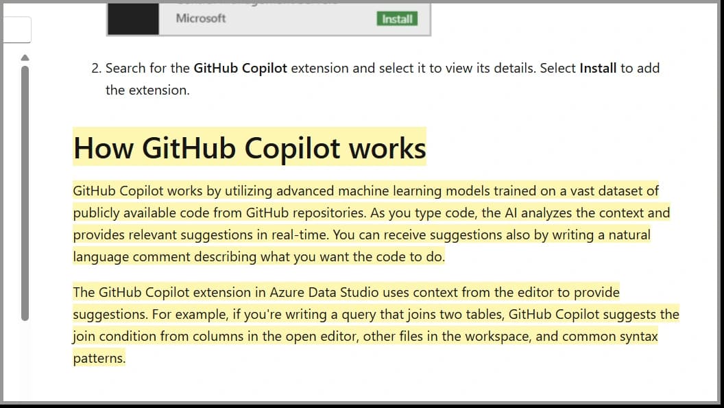 aeo vs seo - aeo github copilot content example