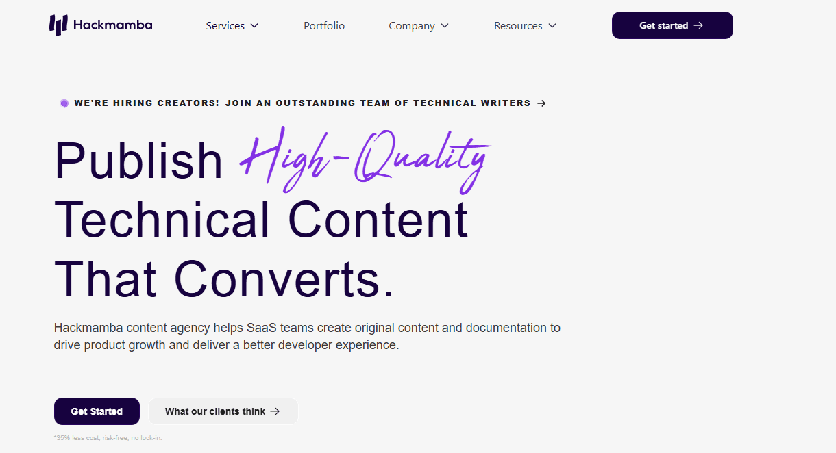 Hackmamba homepage
