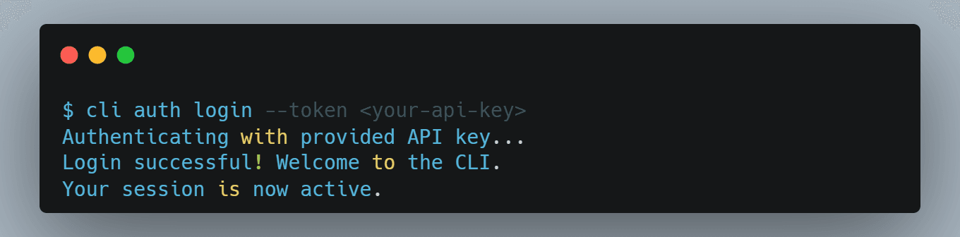 cli docs - outline setup