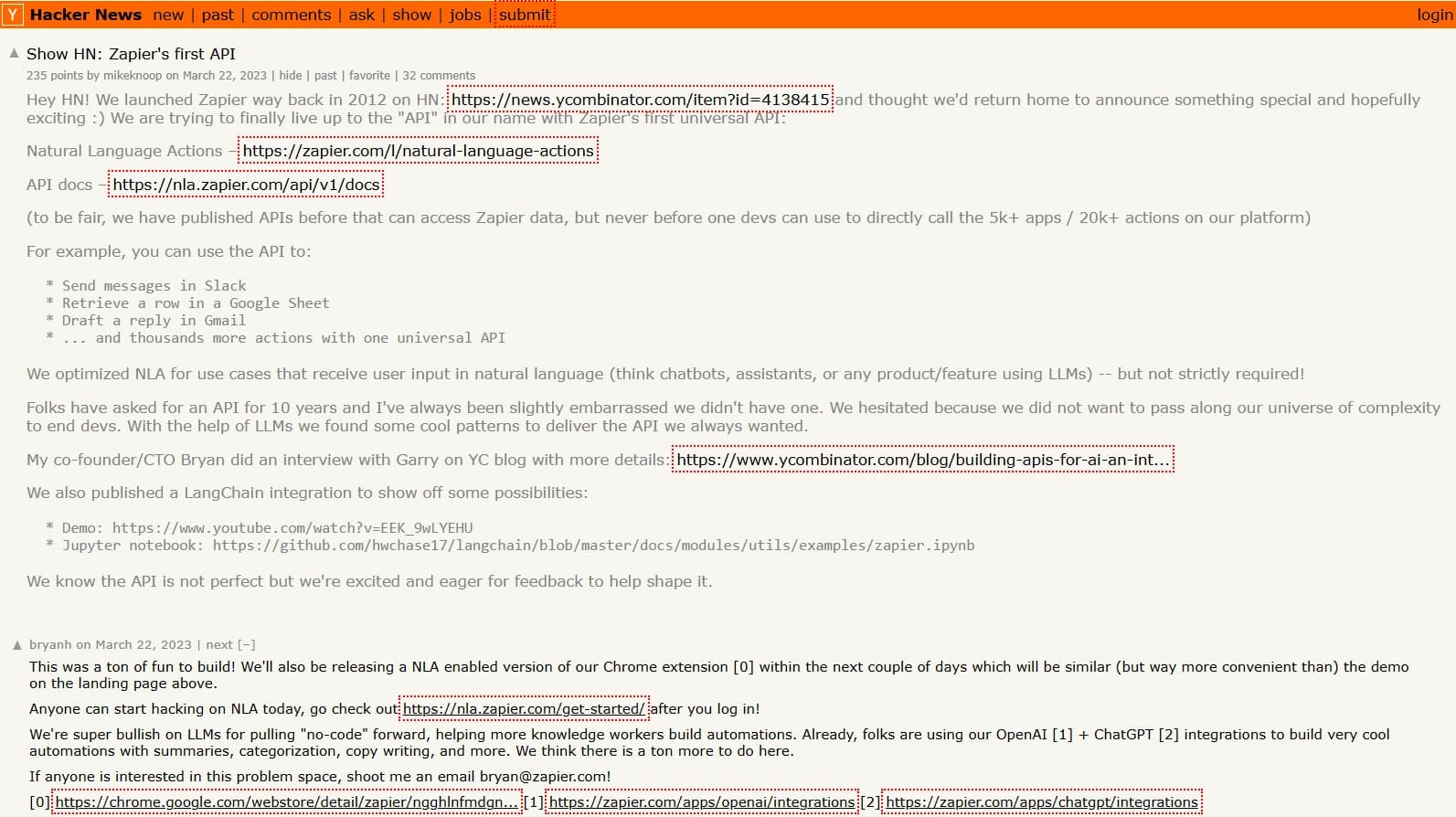 zapier using hacker noon as a content distribution platform to promote their videos and api docs