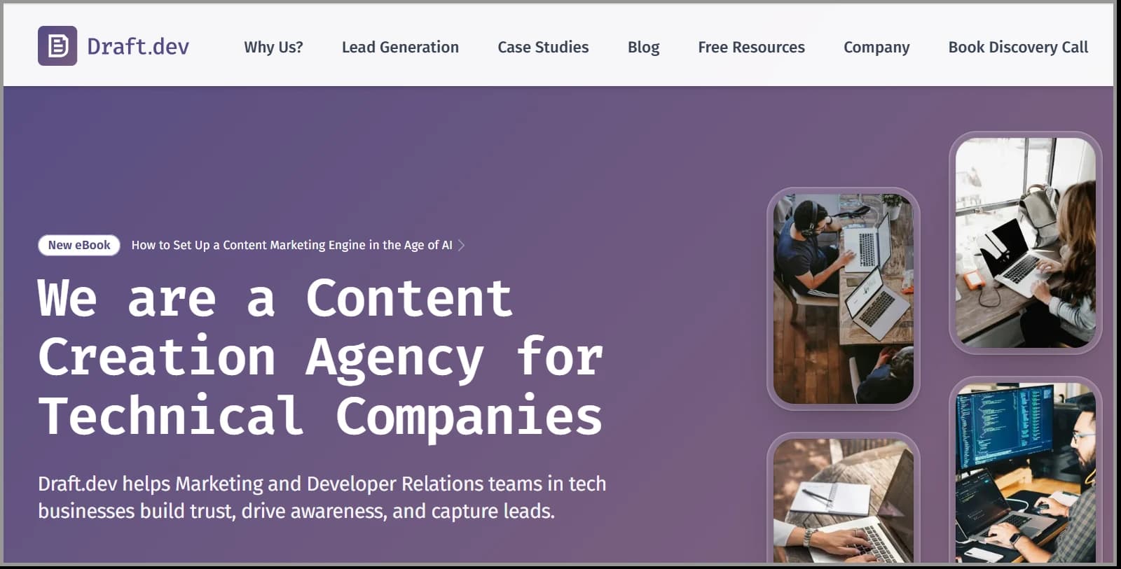 draftdev is a developer marketing agency