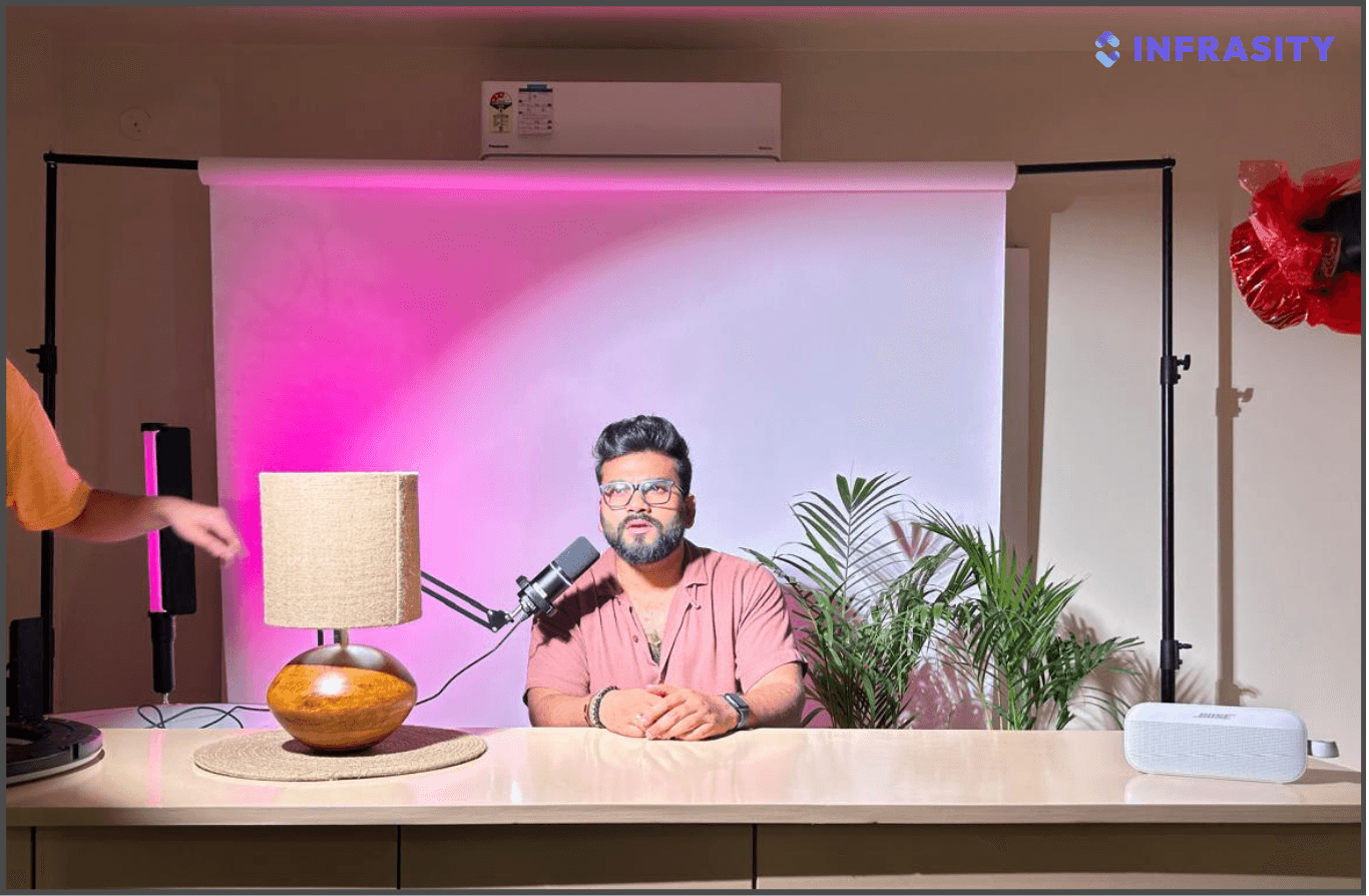 saas video production - studio setup