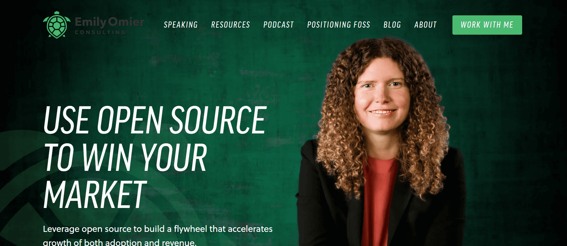 Emily Omier Consulting's homepage: use open source to win your market