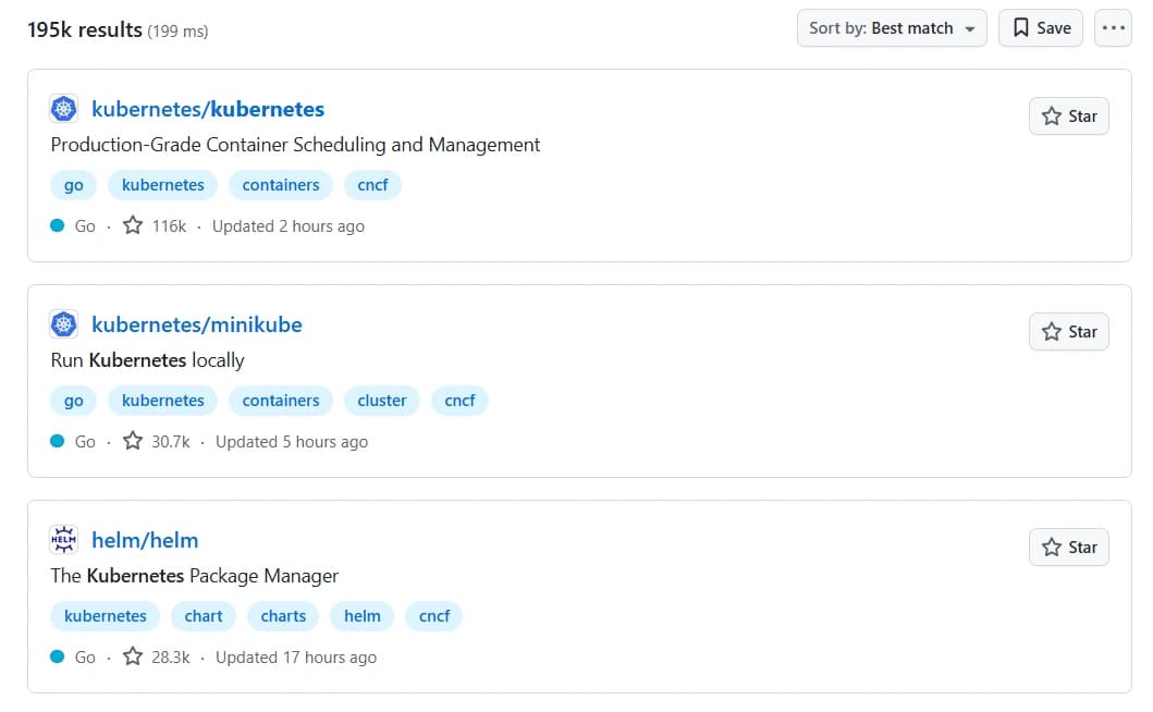add keyword in topics for github seo