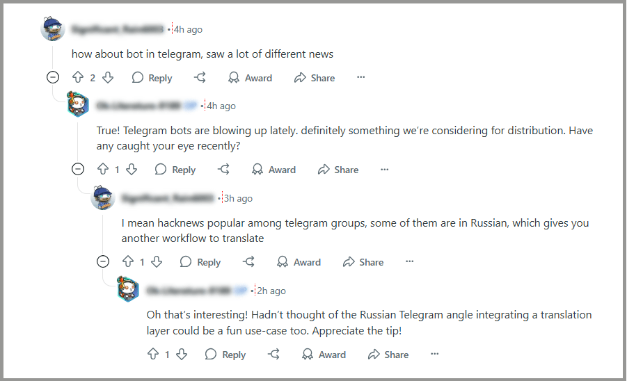 reply to comments timely when doing reddit marketing