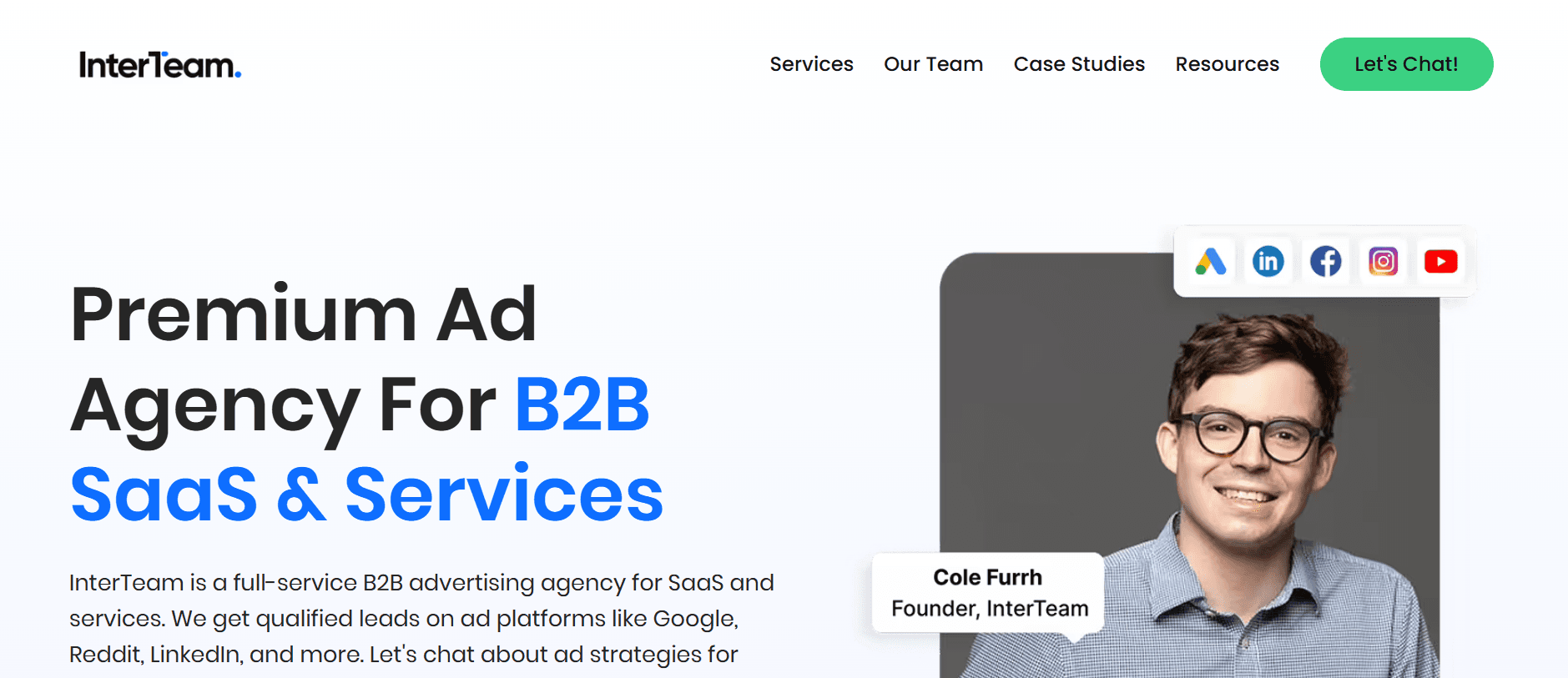 interteam marketing is a reddit marketing agency for b2b saas