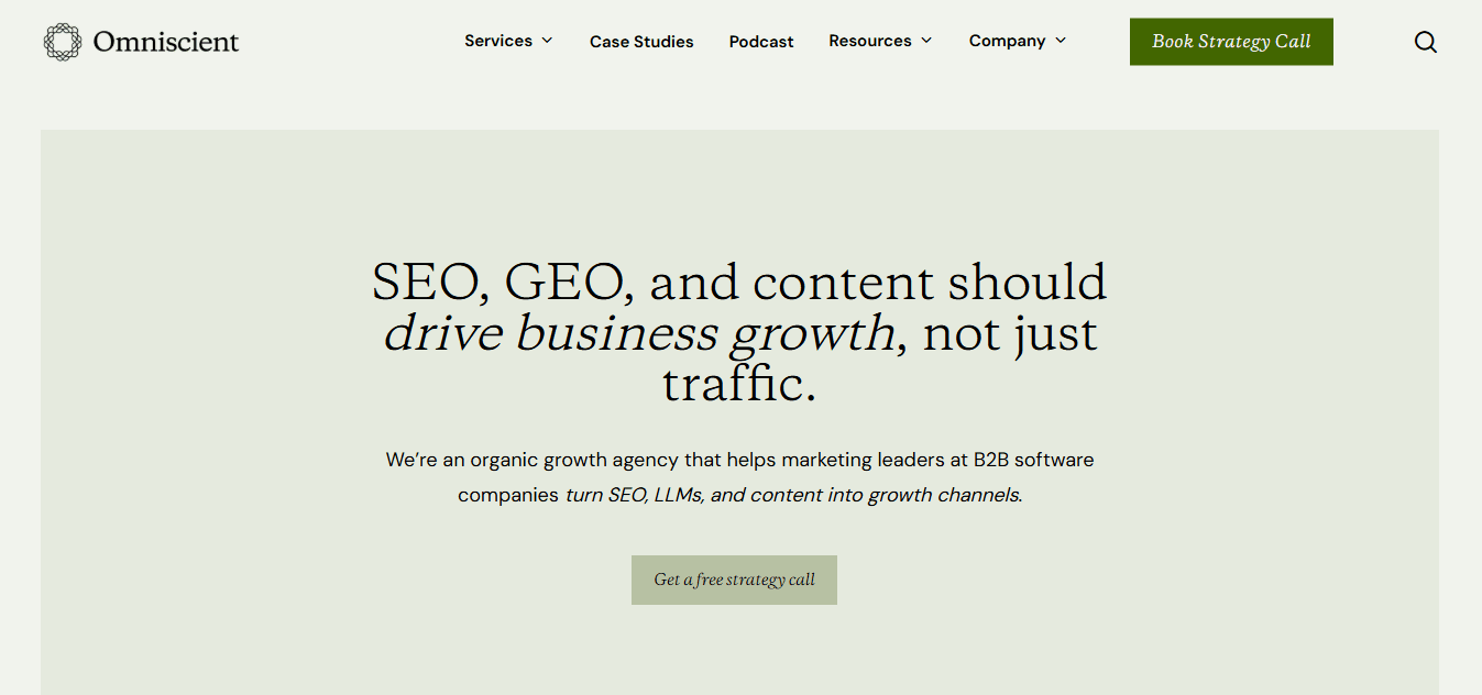 Omniscient homepage