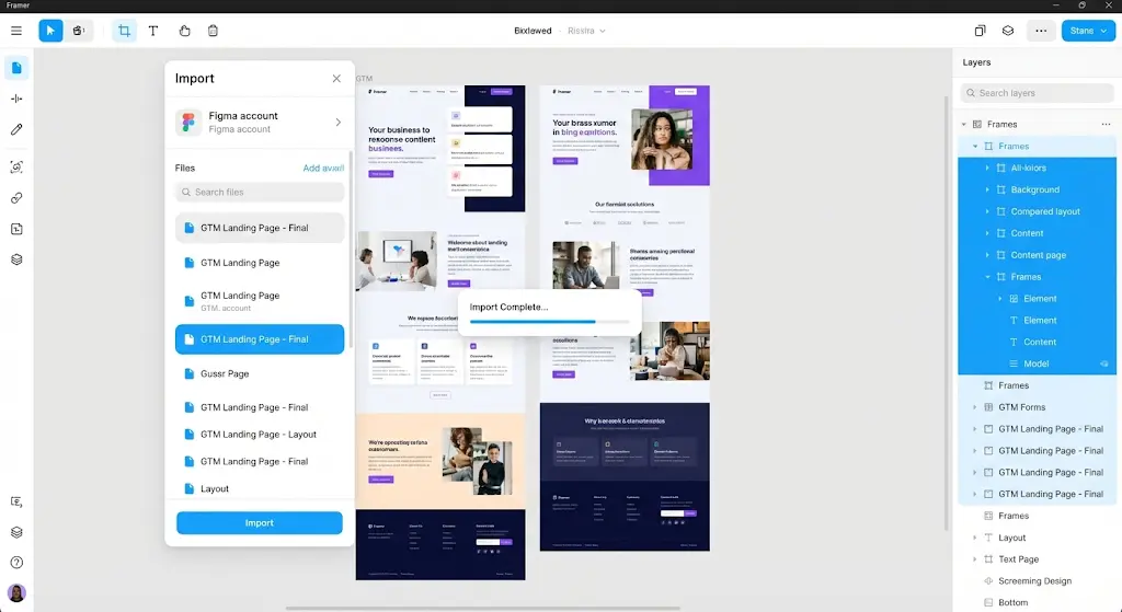 framer live page