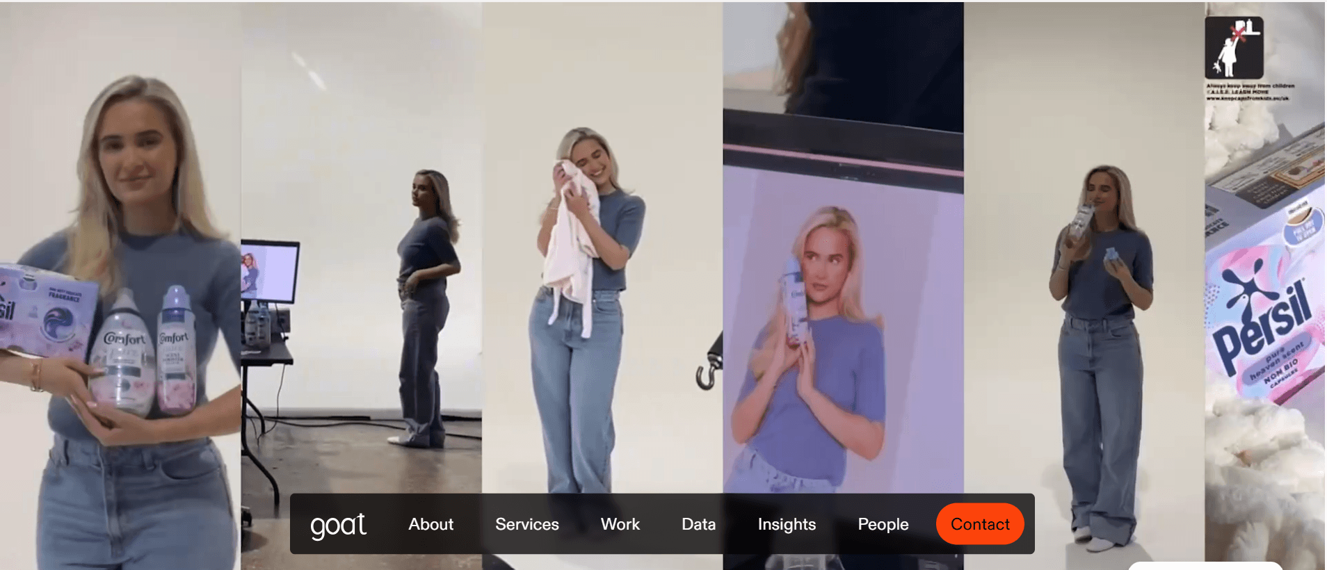 The Goat Agency work: consumer creator campaigns for Persil and Comfort