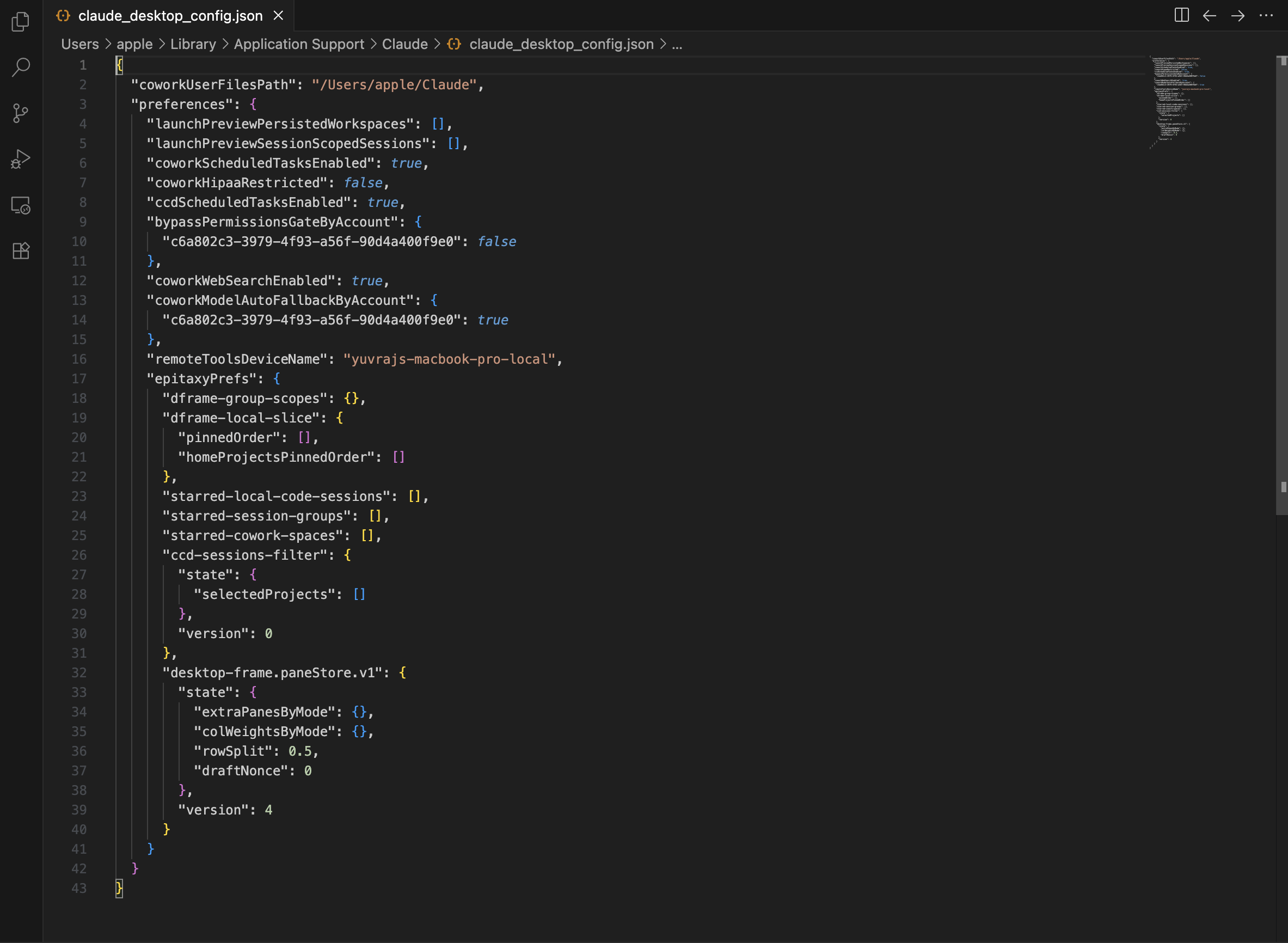 claude_desktop_config.json before adding an mcpServers block