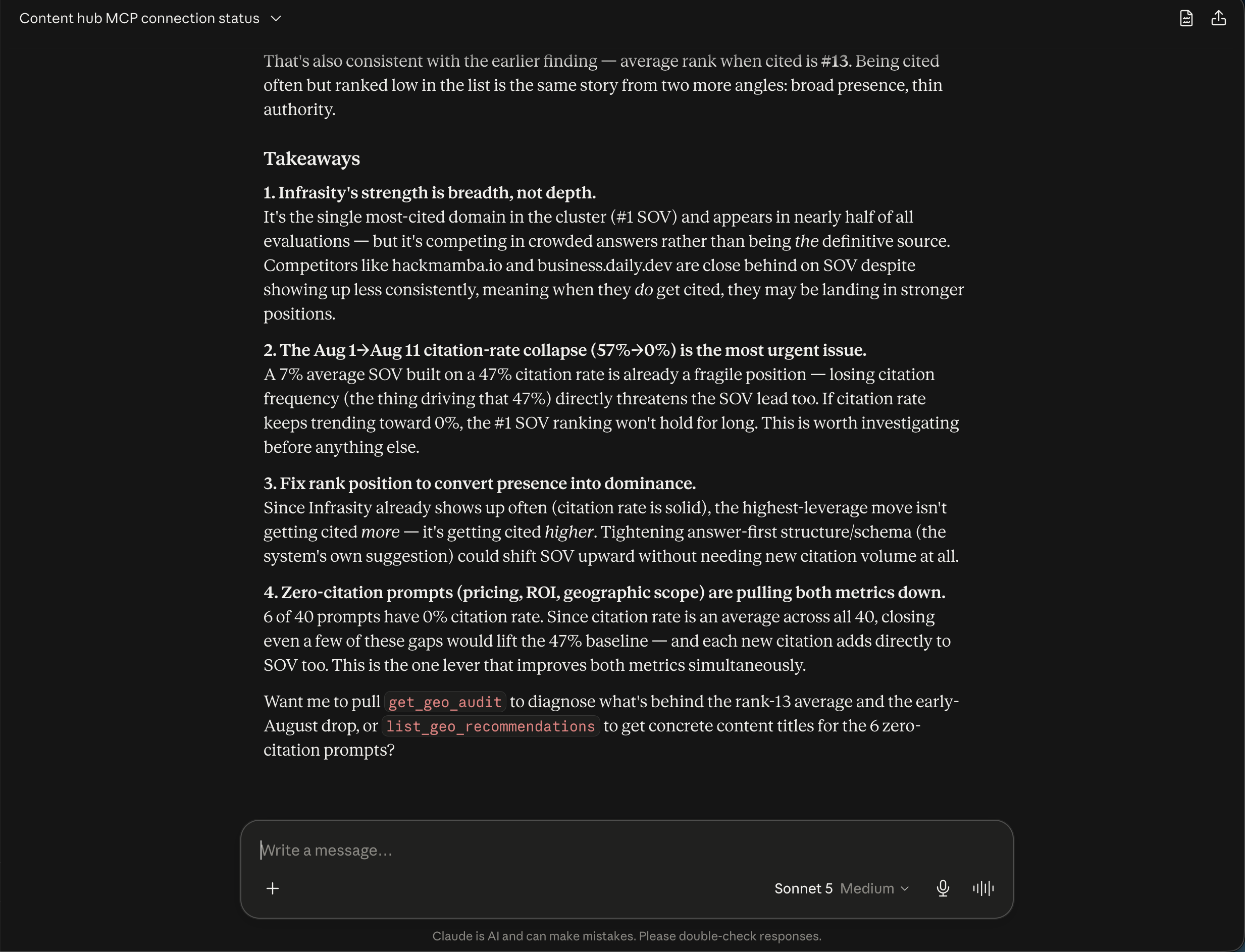 The full takeaways list and the closing follow-up offer
